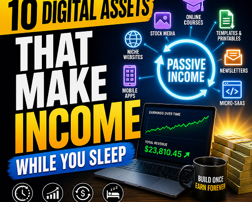 Owning your own digital assets, pays you income for the rest of your life.